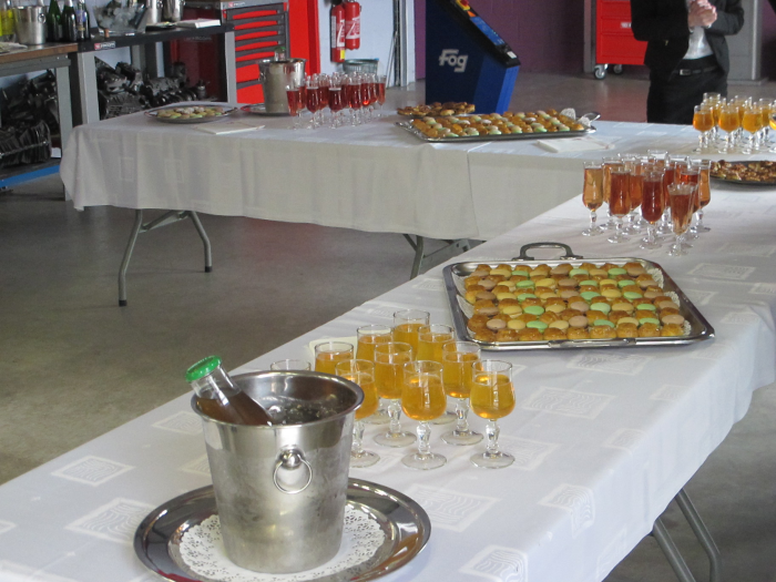 Le buffet préparé par nos apprentis