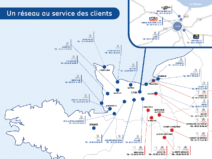 Implantation Groupe Mary Automobile
