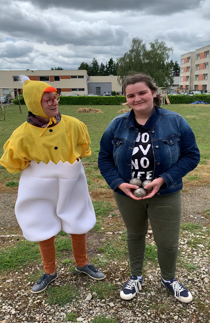 Pétanque avec Céline