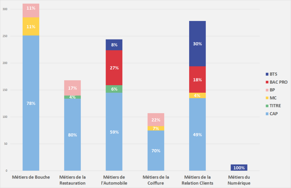 Effectifs par diplômes 2022/2023