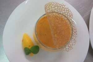 Gaspacho  Mousse Carotte Tuile