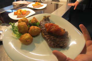 Faux filet bercy pomme dauphine