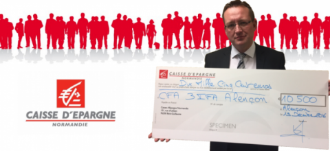 LA CAISSE D’EPARGNE de Normandie soutient le CFA 3 IFA dans son action en faveur de l’apprentissage 
