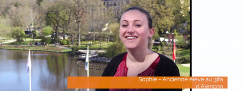 Les 2 ans de formation en BTS m’ont permis d’acquérir des compétences professionnelles Sophie LETARD, ancienne élève au 3ifa d'Aelnçon