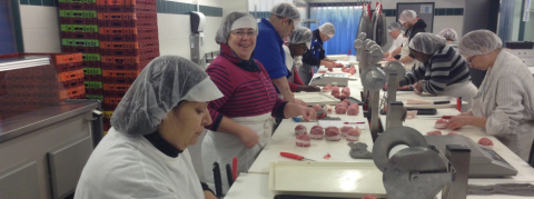 12 demandeurs d’emploi en formation : Atelier boucherie